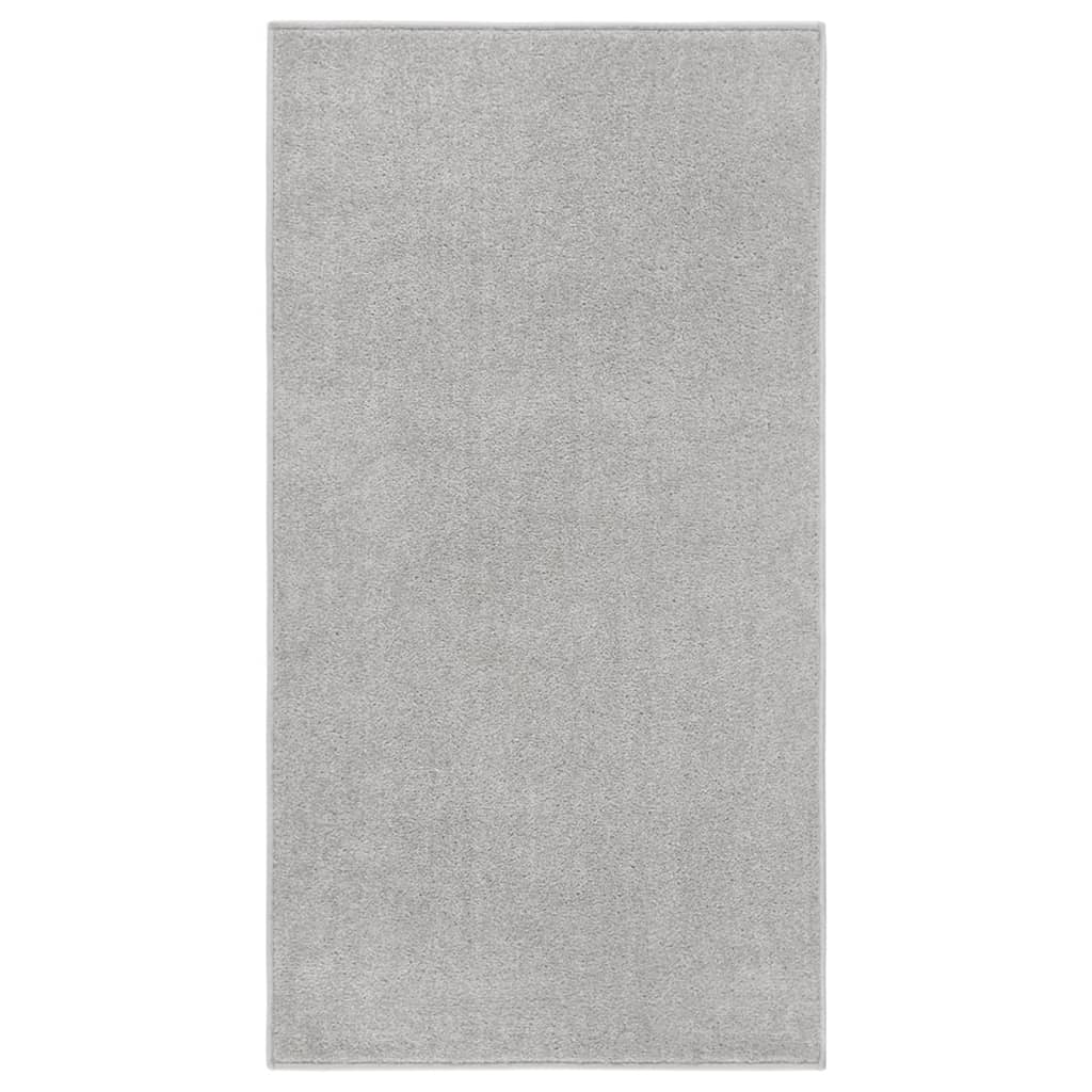 Tapis vidaxl kortpolig 80x150 cm gris clair
