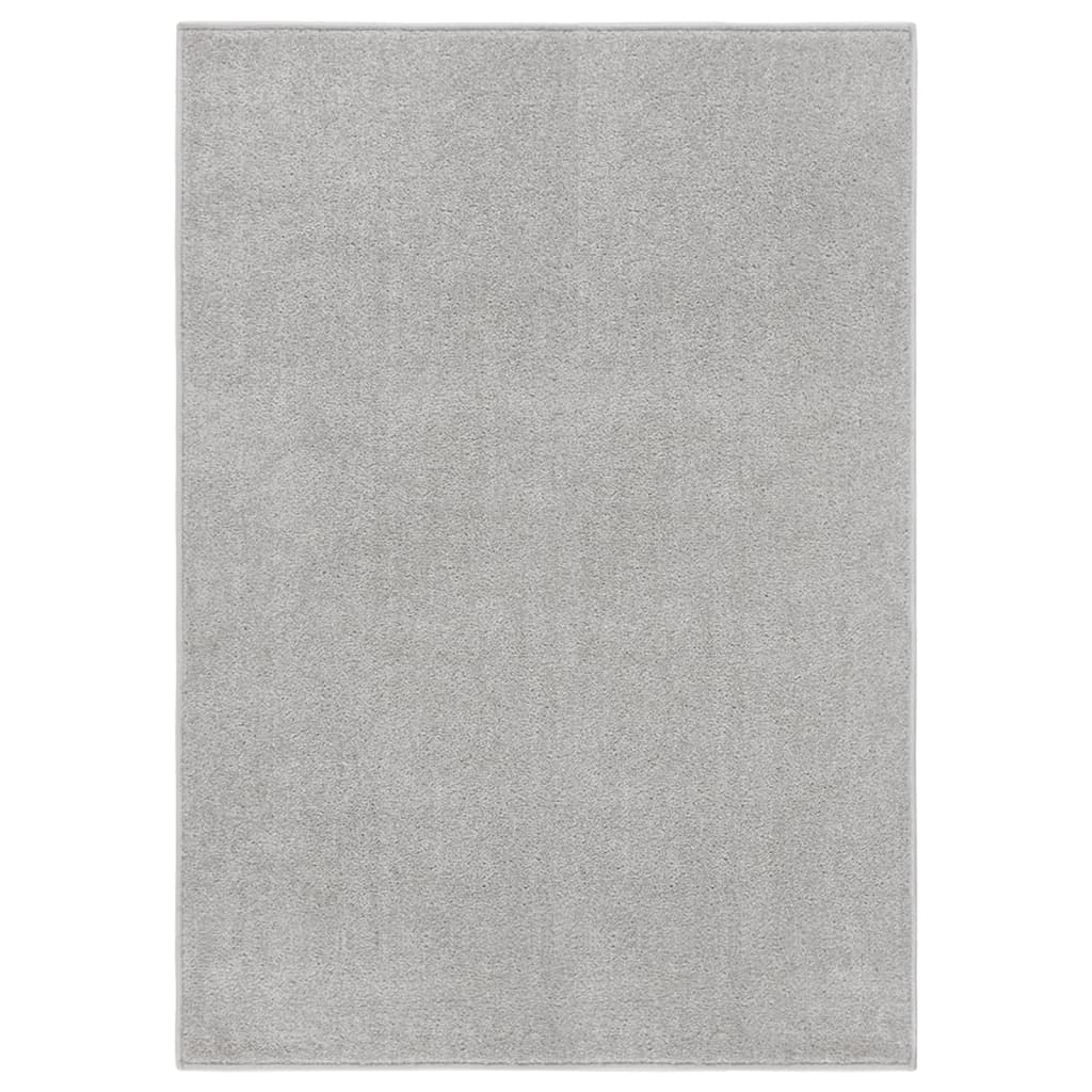 Tapis vidaxl kortpolig 240x340 cm gris clair