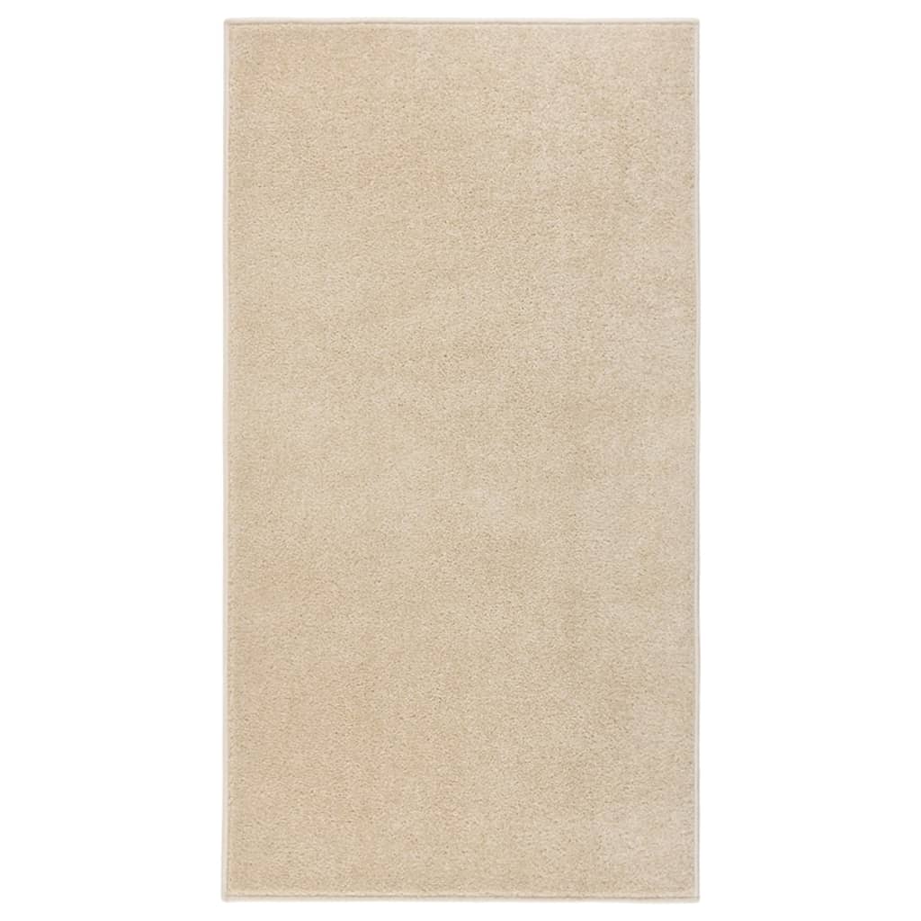 Vidaxl tapis kortpolig 80x150 cm beige