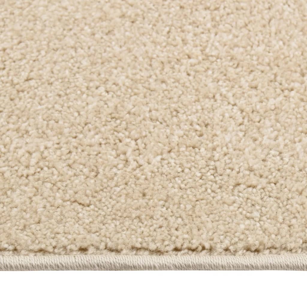 Vidaxl tapis kortpolig 80x150 cm beige
