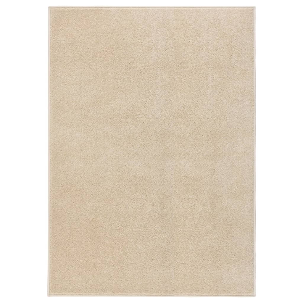 Vidaxl tapis kortpolig 120x170 cm beige