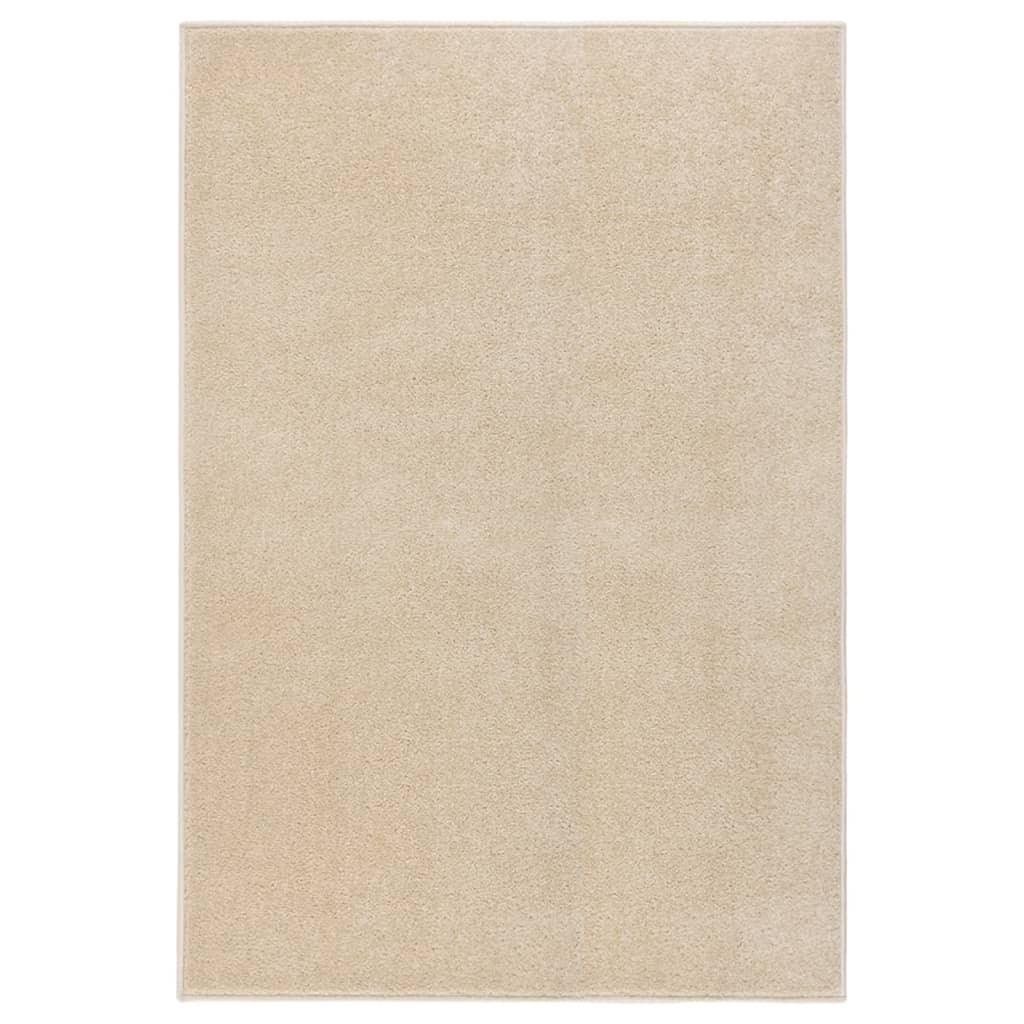 Vidaxl tapis kortpolig 160x230 cm beige