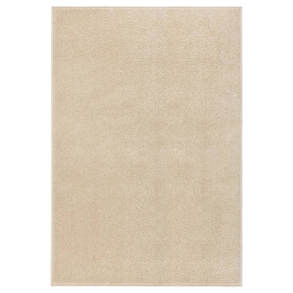 Vidaxl tapis kortpolig 200x290 cm beige