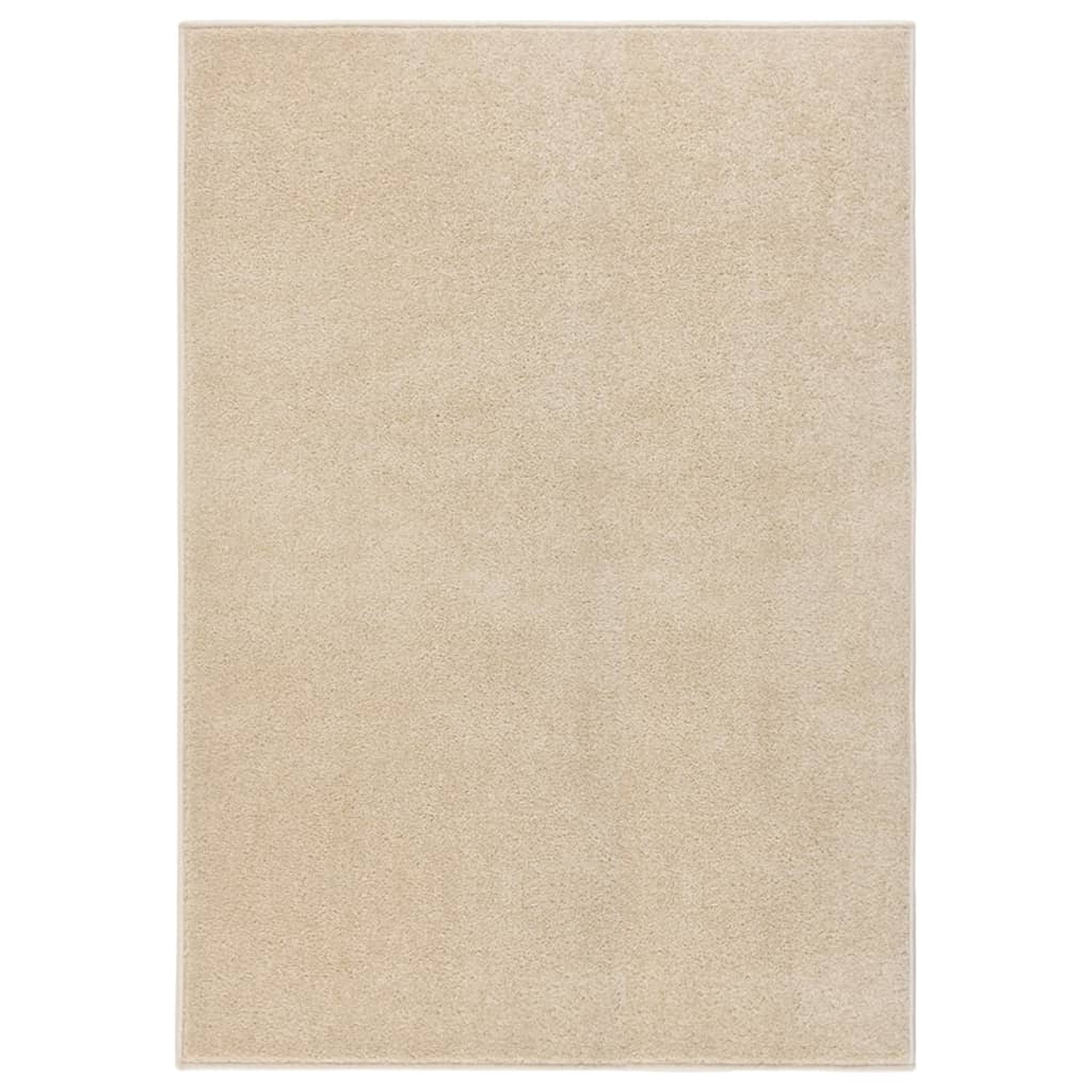 Vidaxl tapis kortpolig 240x340 cm beige