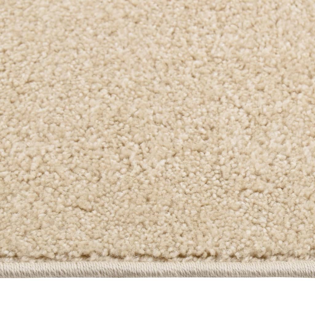 Vidaxl tapis kortpolig 240x340 cm beige
