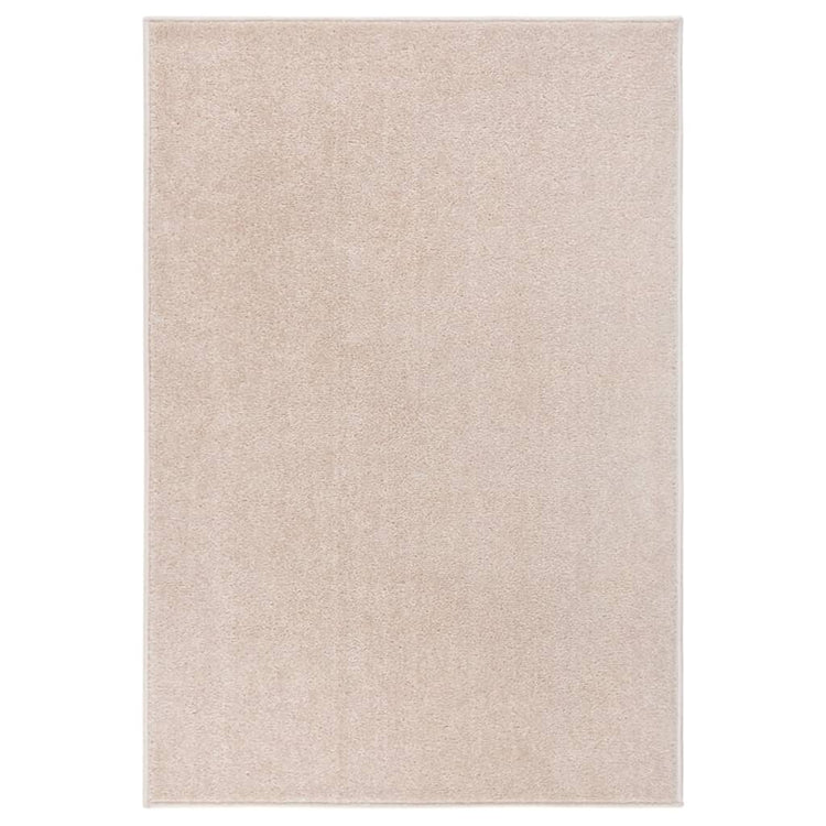 Vidaxl tapis kortpolig 160x230 cm beige sombre