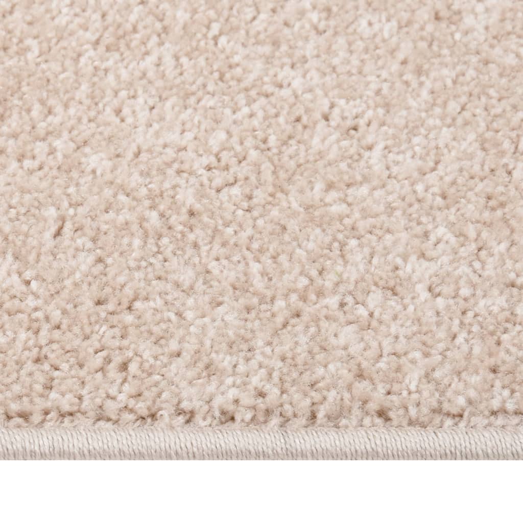 Vidaxl tapis kortpolig 160x230 cm beige sombre