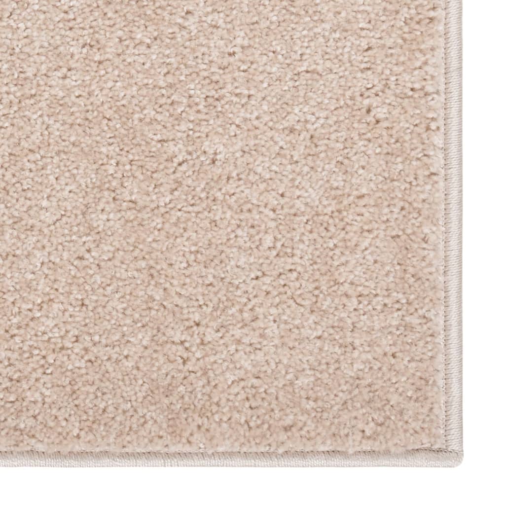 Viaxl tapis kortpolig 240x340 cm beige sombre