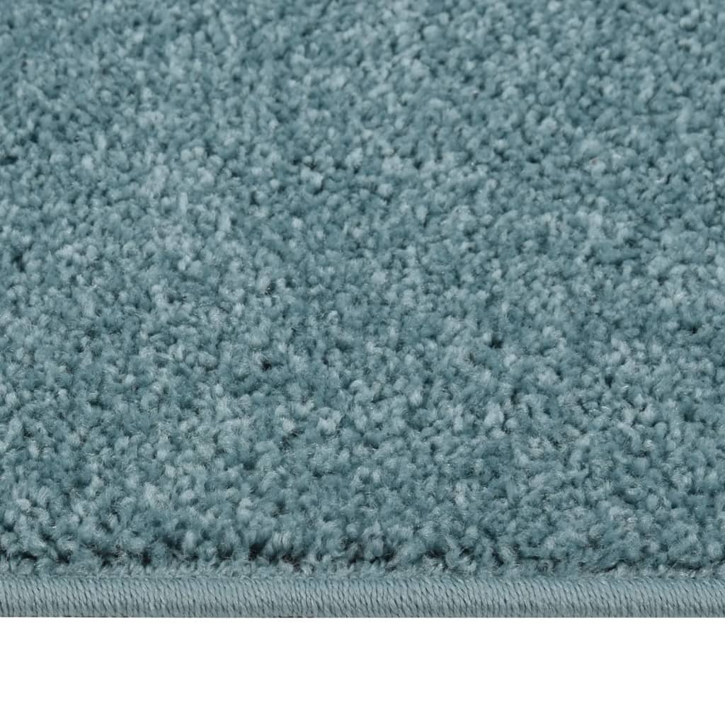 Vidaxl tapis kortpolig 140x200 cm bleu