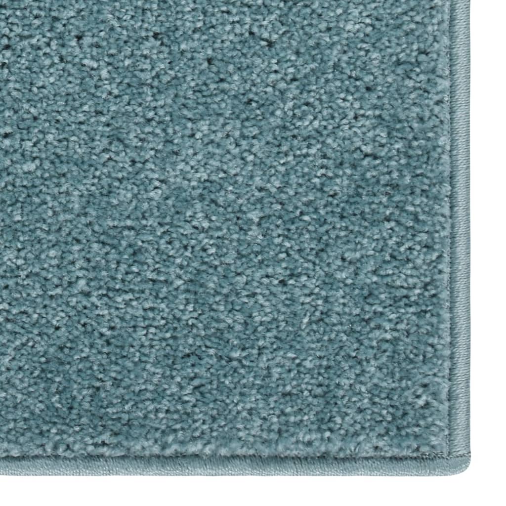 Vidaxl tapis kortpolig 140x200 cm bleu