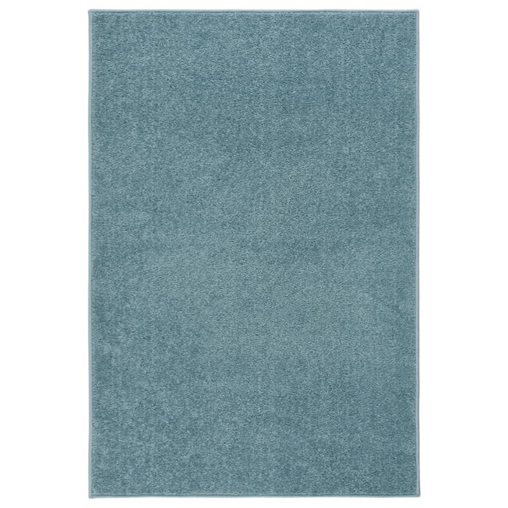 Vidaxl tapis kortpolig 200x290 cm bleu