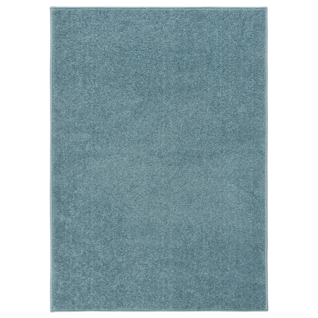 Vidaxl tapis kortpolig 240x340 cm bleu