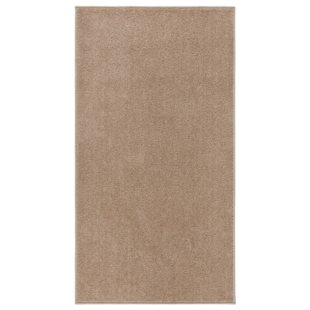 Tapis vidaxl kortpolig 80x150 cm brun