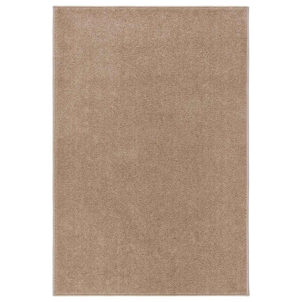 Vidaxl tapis kortpolig 160x230 cm brun