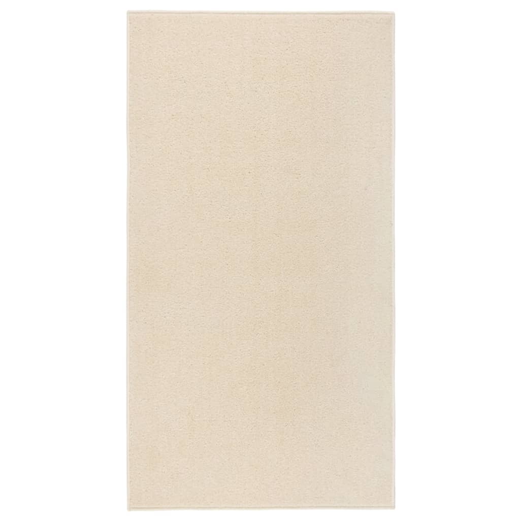 Vidaxl tapis kortpolig 80x150 cm crème -colored