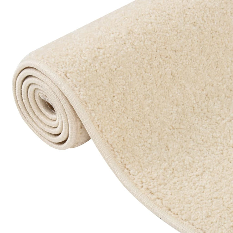 Vidaxl tapis kortpolig 160x230 cm crème -colored