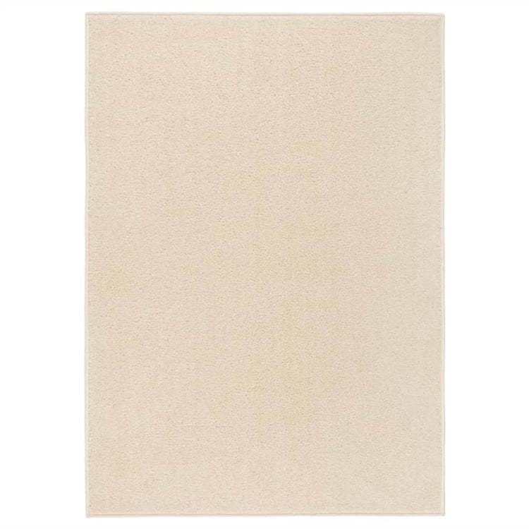 Vidaxl tapis kortpolig 240x340 cm crème -colored