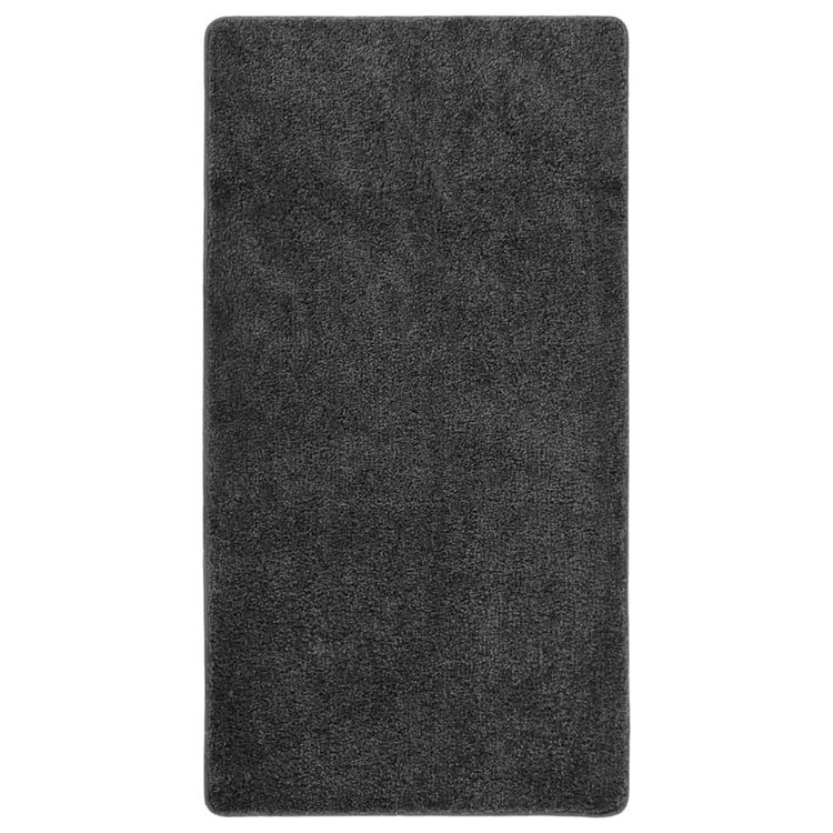 Tapis vidaxl Shaggy Anti-slip 80x150 cm gris foncé