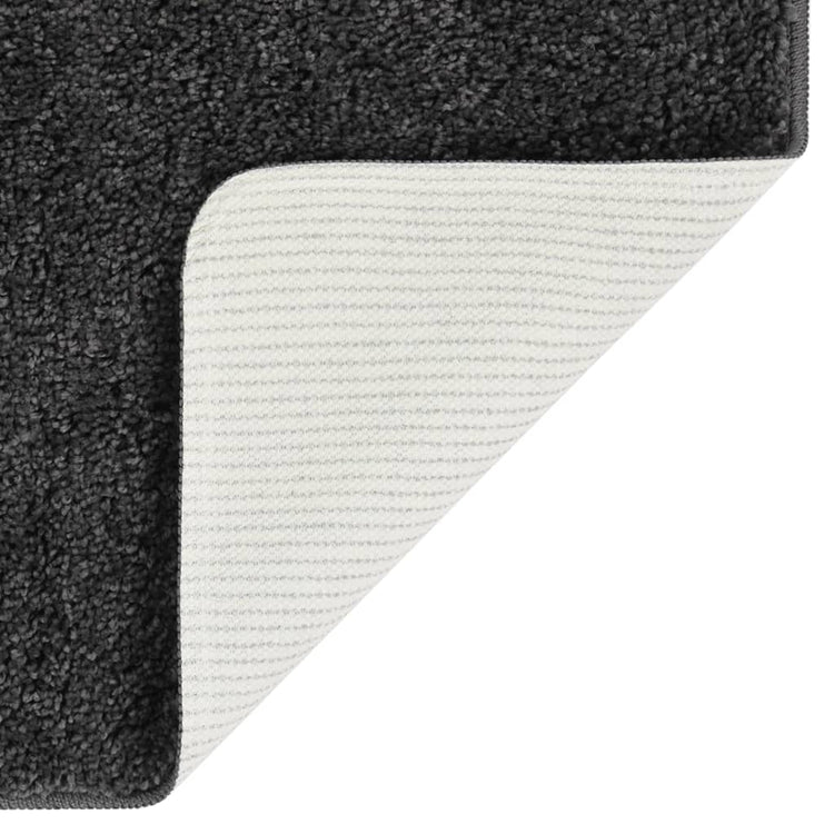Tapis vidaxl Shaggy Anti-slip 80x150 cm gris foncé