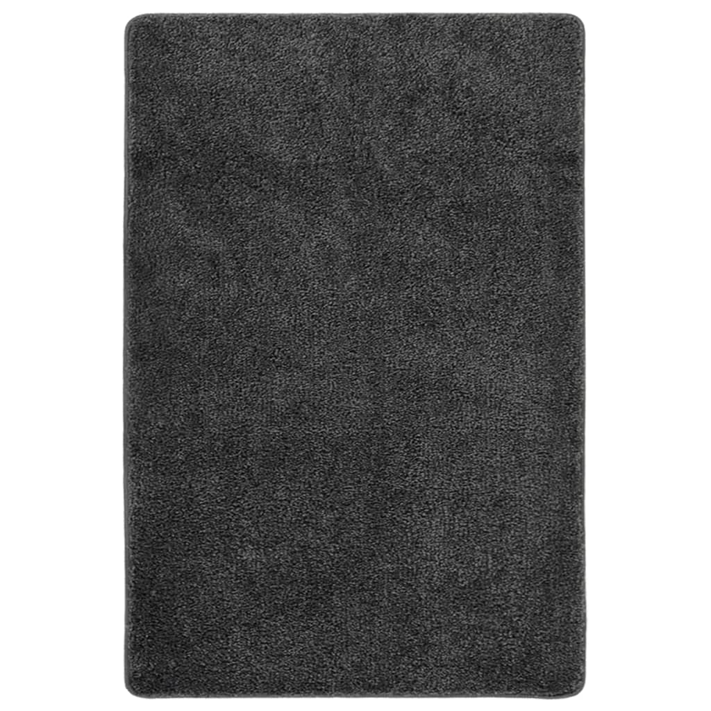 Tapis vidaxl Shaggy Anti-slip 140x200 cm gris foncé