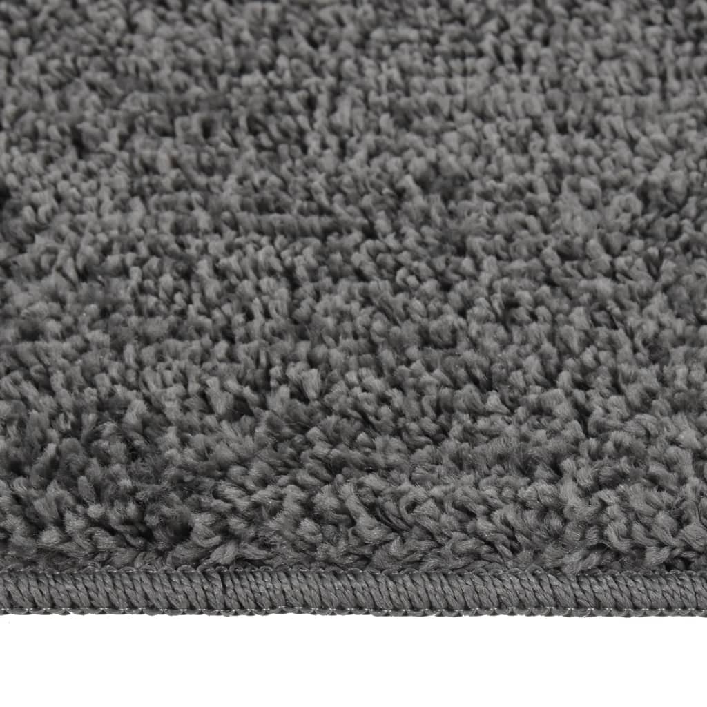 Tapis vidaxl Shaggy Anti-slip 140x200 cm gris foncé