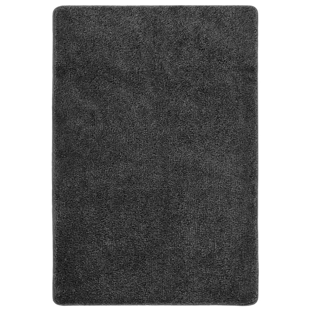 Tapis vidaxl Shaggy Anti-slip 160x230 cm gris foncé
