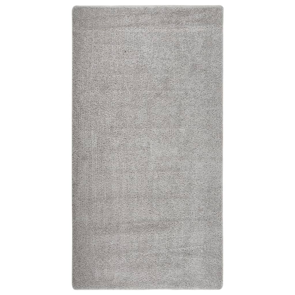 Tapis vidaxl shaggy anti-glip 80x150 cm gris clair