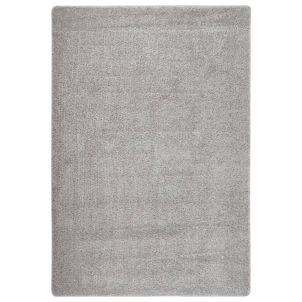 Tapis vidaxl Shaggy Anti-slip 120x170 cm gris clair