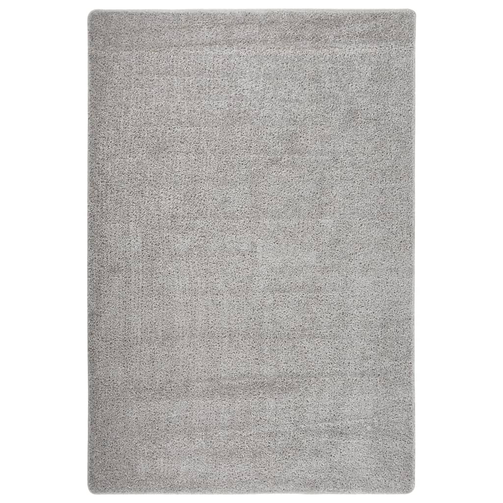 Tapis vidaxl Shaggy Anti-slip 140x200 cm gris clair