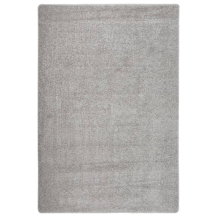 Tapis vidaxl Shaggy Anti-slip 140x200 cm gris clair