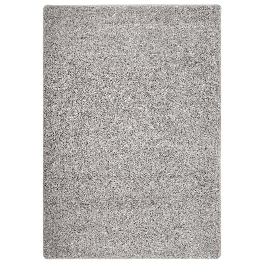 Tapis vidaxl Shaggy Anti-slip 160x230 cm gris clair