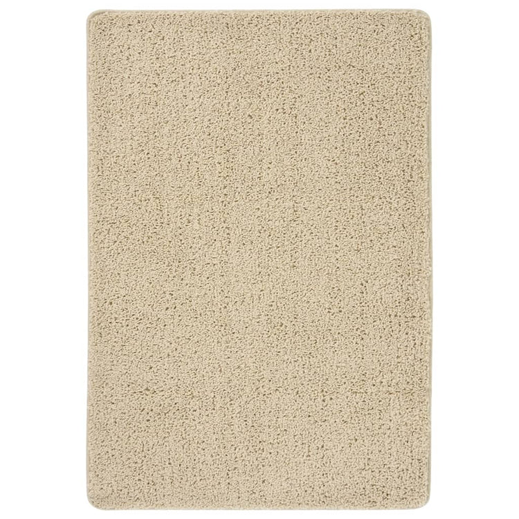 Tapis vidaxl Shaggy Anti-slip 160x230 cm de couleur crème