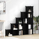 Meubles de stockage vidaxl avec 15 compartiments en polypropène noir