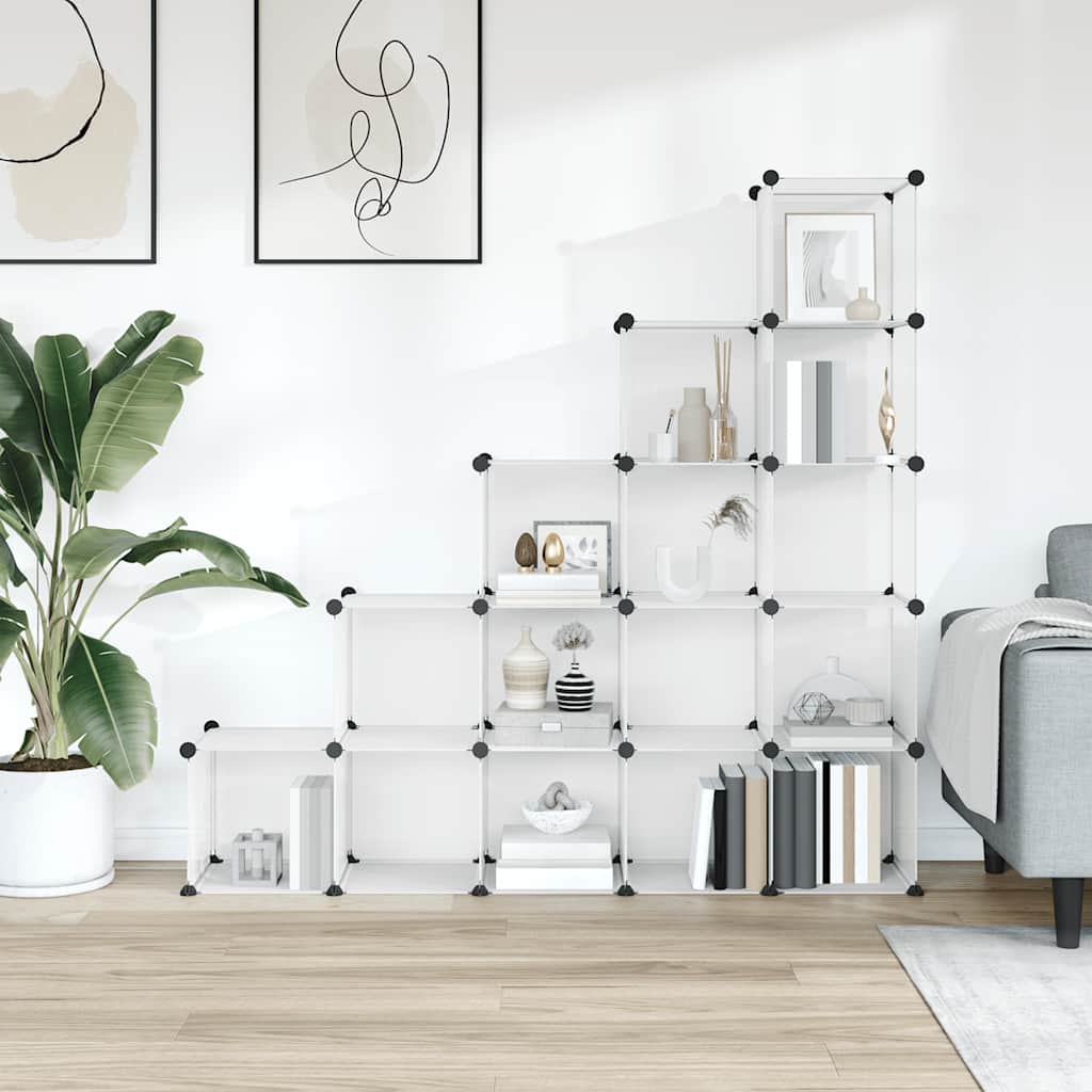 Vidaxl Storage Furniture avec 15 cours Transparent en polypropène