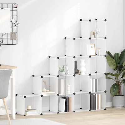 Vidaxl Storage Furniture avec 15 cours Transparent en polypropène