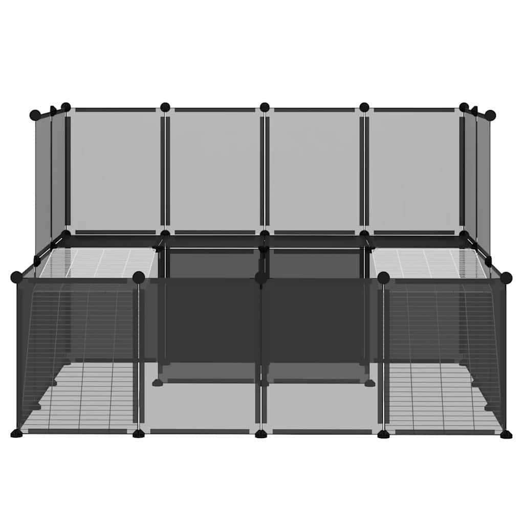 Vidaxl Animal Loft Small 143x107x93 Polypropène et acier noir