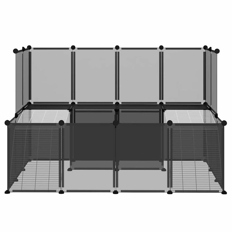Vidaxl Animal Loft Small 143x107x93 Polypropène et acier noir