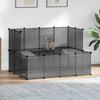 Vidaxl Animal Loft Small 143x107x93 Polypropène et acier noir