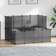 Vidaxl Animal Loft Small 143x107x93 Polypropène et acier noir