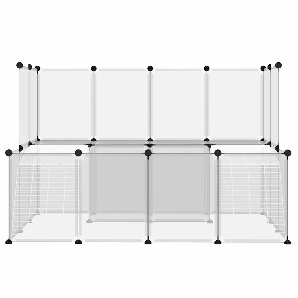 Vidaxl Animal Loft Small 143x107x93 cm en polypropène et en acier transparent