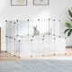 Vidaxl Animal Loft Small 143x107x93 cm en polypropène et en acier transparent