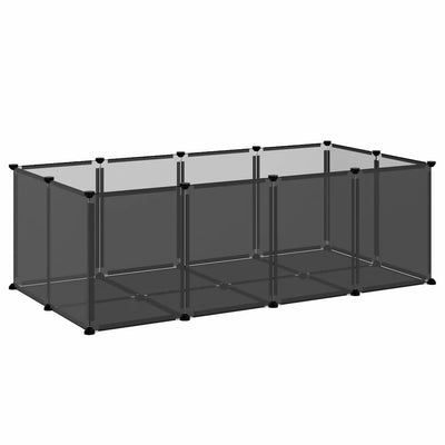 Vidaxl Animal Loft Small 144x74x46.5 cm Polypropène et acier noir