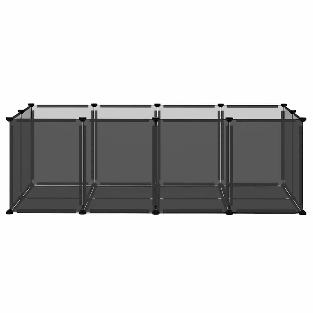 Vidaxl Animal Loft Small 144x74x46.5 cm Polypropène et acier noir