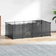 Vidaxl Animal Loft Small 144x74x46.5 cm Polypropène et acier noir
