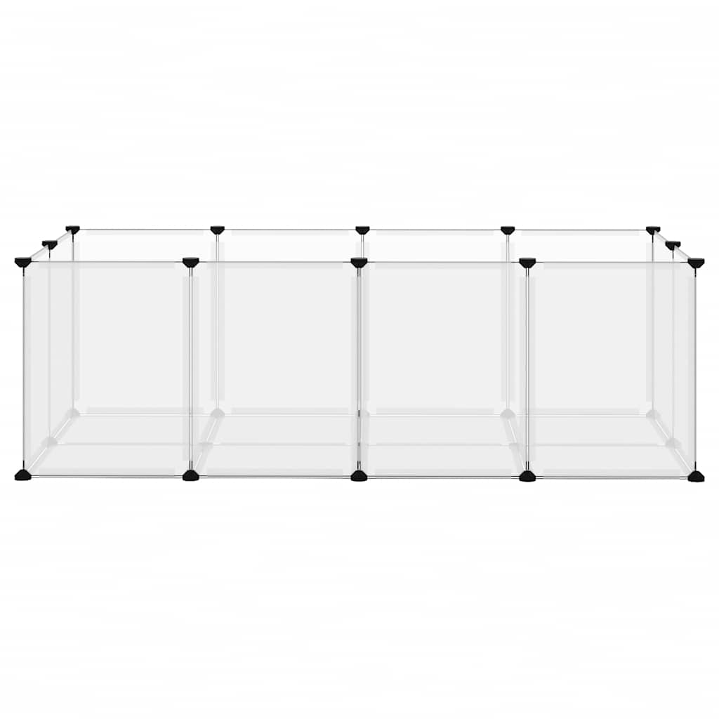 Vidaxl Animal Loft Small 144x74x46.5 cm Polypropène et acier transparent