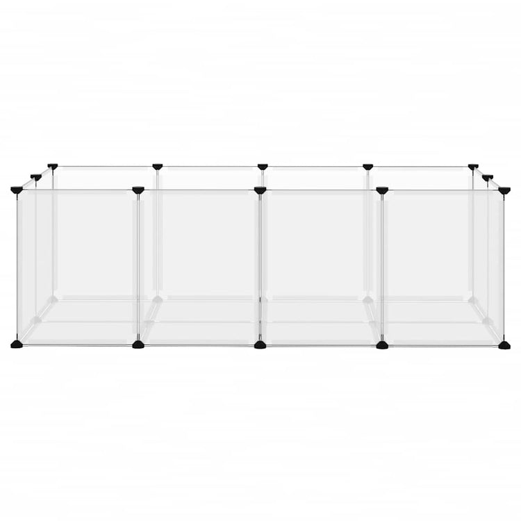 Vidaxl Animal Loft Small 144x74x46.5 cm Polypropène et acier transparent