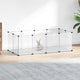 Vidaxl Animal Loft Small 144x74x46.5 cm Polypropène et acier transparent