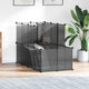 Vidaxl Animal Loft Small 142x74x93 cm Polypropène et acier noir
