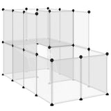 Vidaxl Animal Loft Small 142x74x93 cm Polypropène et acier transparent - afbeelding 2