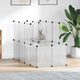 Vidaxl Animal Loft Small 142x74x93 cm Polypropène et acier transparent